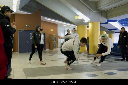 ISU European Short Track Speed Skating Championships January 24-26, 2020 Debrecen, Hungary-stock-foto