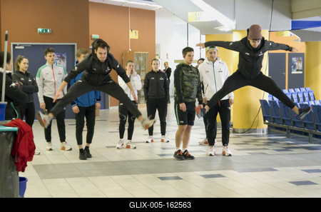 ISU European Short Track Speed Skating Championships January 24-26, 2020 Debrecen, Hungary-stock-foto