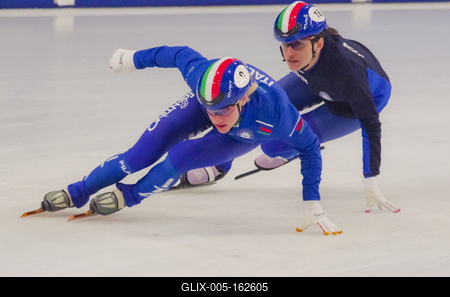ISU European Short Track Speed Skating Championships January 24-26, 2020 Debrecen, Hungary-stock-foto
