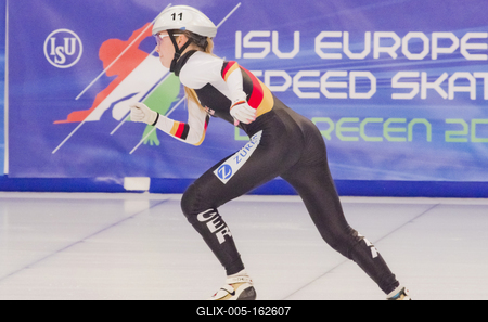 ISU European Short Track Speed Skating Championships January 24-26, 2020 Debrecen, Hungary-stock-foto