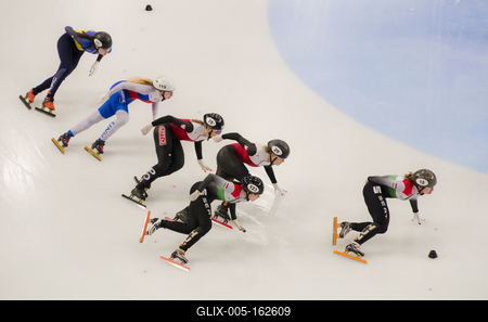 ISU European Short Track Speed Skating Championships January 24-26, 2020 Debrecen, Hungary-stock-foto