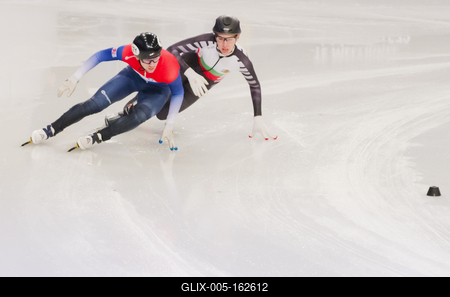 ISU European Short Track Speed Skating Championships January 24-26, 2020 Debrecen, Hungary-stock-foto