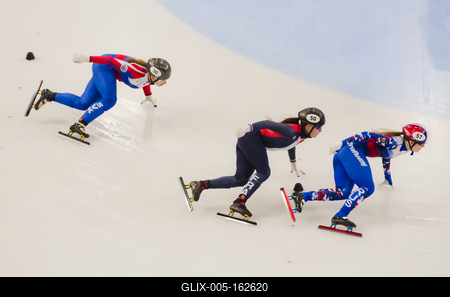 ISU European Short Track Speed Skating Championships January 24-26, 2020 Debrecen, Hungary-stock-foto