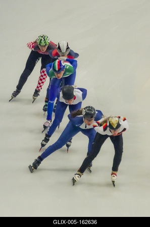 ISU European Short Track Speed Skating Championships January 24-26, 2020 Debrecen, Hungary-stock-foto