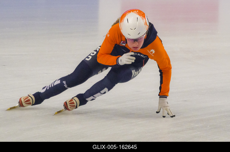 ISU European Short Track Speed Skating Championships January 24-26, 2020 Debrecen, Hungary-stock-foto