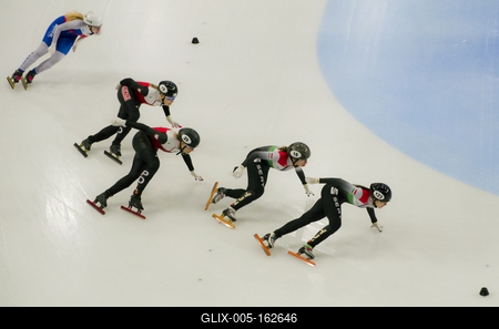 ISU European Short Track Speed Skating Championships January 24-26, 2020 Debrecen, Hungary-stock-foto