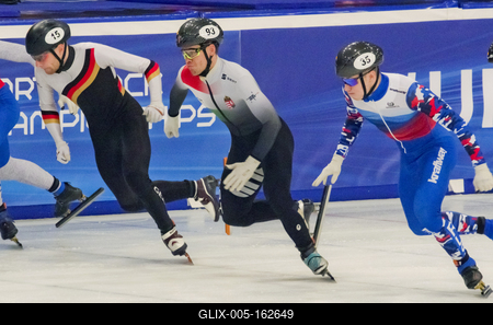 ISU European Short Track Speed Skating Championships January 24-26, 2020 Debrecen, Hungary-stock-foto