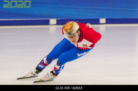 ISU European Short Track Speed Skating Championships January 24-26, 2020 Debrecen, Hungary-stock-foto