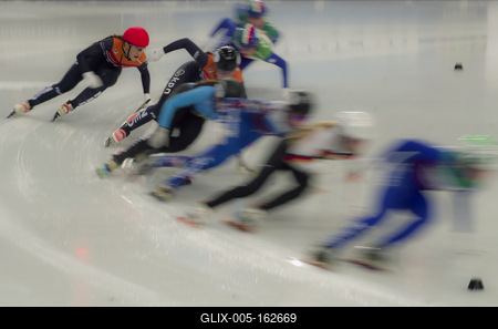 ISU European Short Track Speed Skating Championships January 24-26, 2020 Debrecen, Hungary-stock-foto