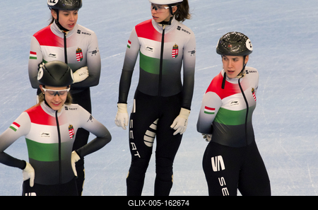 ISU European Short Track Speed Skating Championships January 24-26, 2020 Debrecen, Hungary-stock-foto