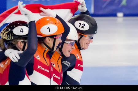 ISU European Short Track Speed Skating Championships January 24-26, 2020 Debrecen, Hungary-stock-foto