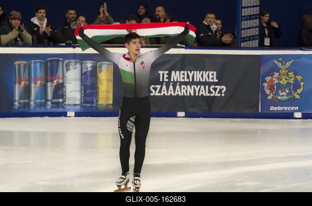 ISU European Short Track Speed Skating Championships January 24-26, 2020 Debrecen, Hungary-stock-foto