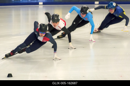 ISU European Short Track Speed Skating Championships January 24-26, 2020 Debrecen, Hungary-stock-foto