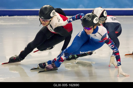 ISU European Short Track Speed Skating Championships January 24-26, 2020 Debrecen, Hungary-stock-foto