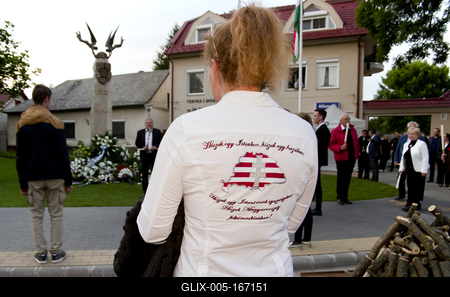 Trianoni megemlékezés 2020 Hajdúszoboszló-stock-foto