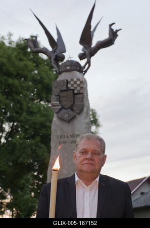 Trianoni megemlékezés 2020 Hajdúszoboszló-stock-foto