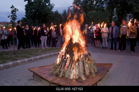 Trianoni megemlékezés 2020 Hajdúszoboszló-stock-foto
