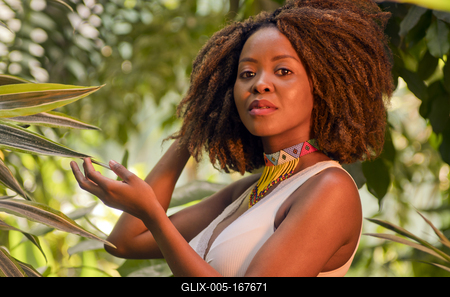 Zulu girl-stock-foto