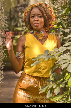 Zulu girl-stock-foto