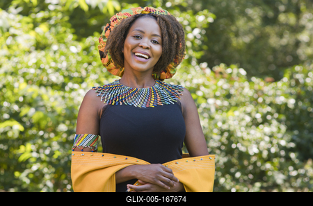 Zulu girl-stock-foto