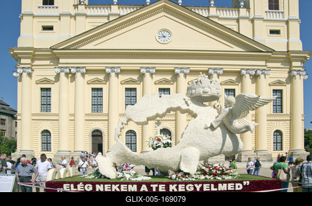 Flowerart car carnival 2020 Hungary/Debrecen-stock-foto