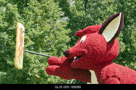 Flowerart car carnival 2020 Hungary/Debrecen-stock-foto