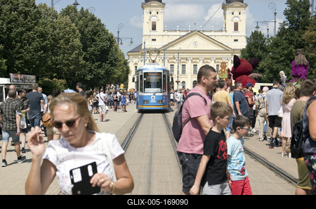 Flowerart car carnival 2020 Hungary/Debrecen-stock-foto
