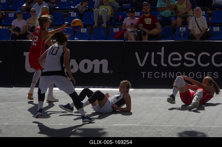 3X3 Street Basketball DEBRECEN/HUNGARY-stock-foto
