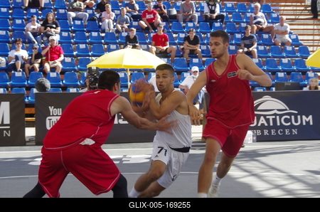 3X3 Street Basketball DEBRECEN/HUNGARY-stock-foto