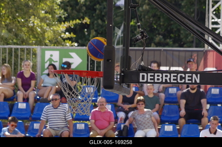 3X3 Street Basketball DEBRECEN/HUNGARY-stock-foto
