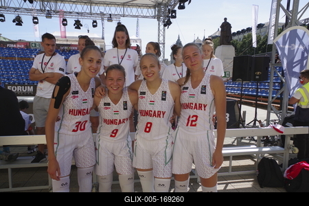 3X3 Street Basketball DEBRECEN/HUNGARY-stock-foto
