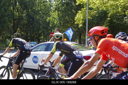 Tour de Hongrie 2020 2th stage-stock-foto