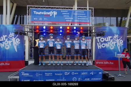 Tour de Hongrie 2020 2th stage-stock-foto