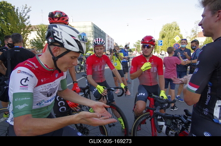 Tour de Hongrie 2020 2th stage-stock-foto