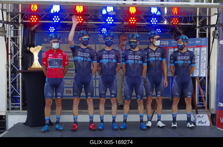 Tour de Hongrie 2020 2th stage-stock-foto