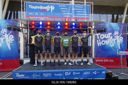 Tour de Hongrie 2020 2th stage-stock-foto