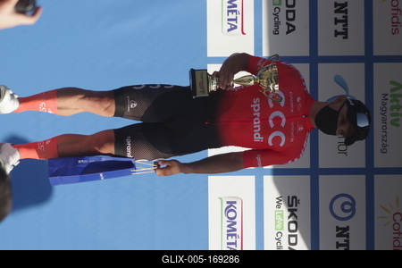 Tour de Hongrie 2020 2th stage-stock-foto