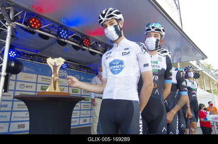 Tour de Hongrie 2020 2th stage-stock-foto