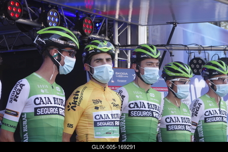 Tour de Hongrie 2020 2th stage-stock-foto