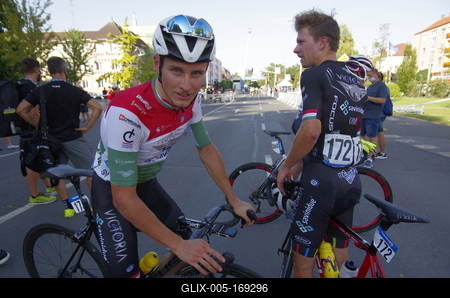 Tour de Hongrie 2020 2th stage-stock-foto