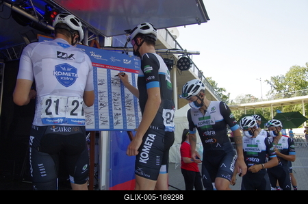 Tour de Hongrie 2020 2th stage-stock-foto