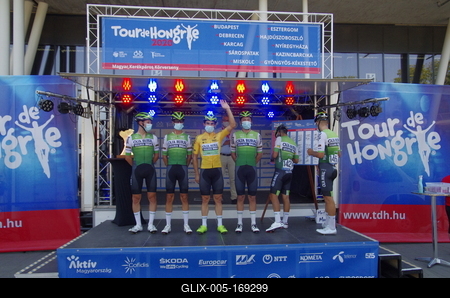 Tour de Hongrie 2020 2th stage-stock-foto