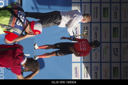 Tour de Hongrie 2020 2th stage-stock-foto