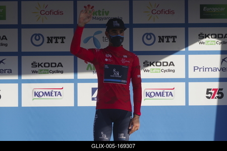 Tour de Hongrie 2020 2th stage-stock-foto