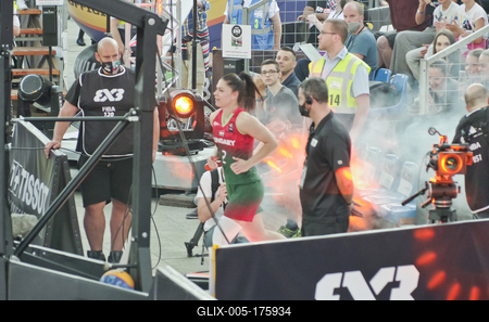 FIBA 3x3 Olympic Qualifying Tournament 2021 DEBRECEN/HUNGARY-stock-foto