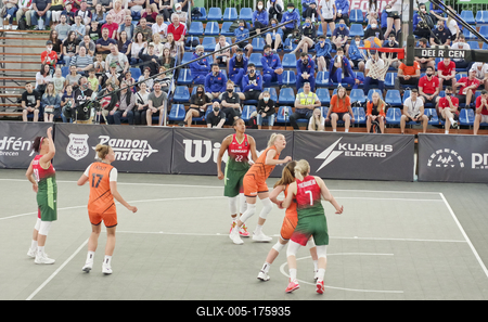 FIBA 3x3 Olympic Qualifying Tournament 2021 DEBRECEN/HUNGARY-stock-foto