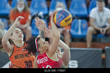 FIBA 3x3 Olympic Qualifying Tournament 2021 DEBRECEN/HUNGARY-stock-foto