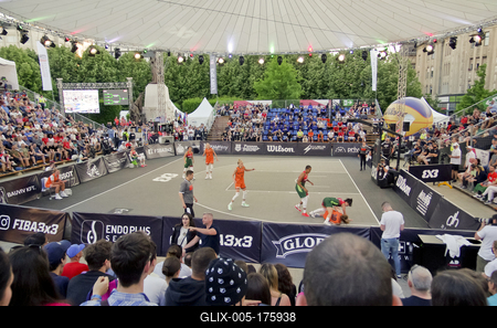 FIBA 3x3 Olympic Qualifying Tournament 2021 DEBRECEN/HUNGARY-stock-foto