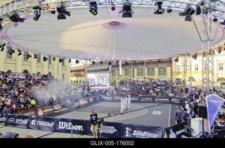 FIBA 3x3 Olympic Qualifying Tournament 2021 DEBRECEN/HUNGARY-stock-foto