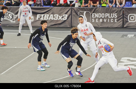 FIBA 3x3 Olympic Qualifying Tournament 2021 DEBRECEN/HUNGARY-stock-foto